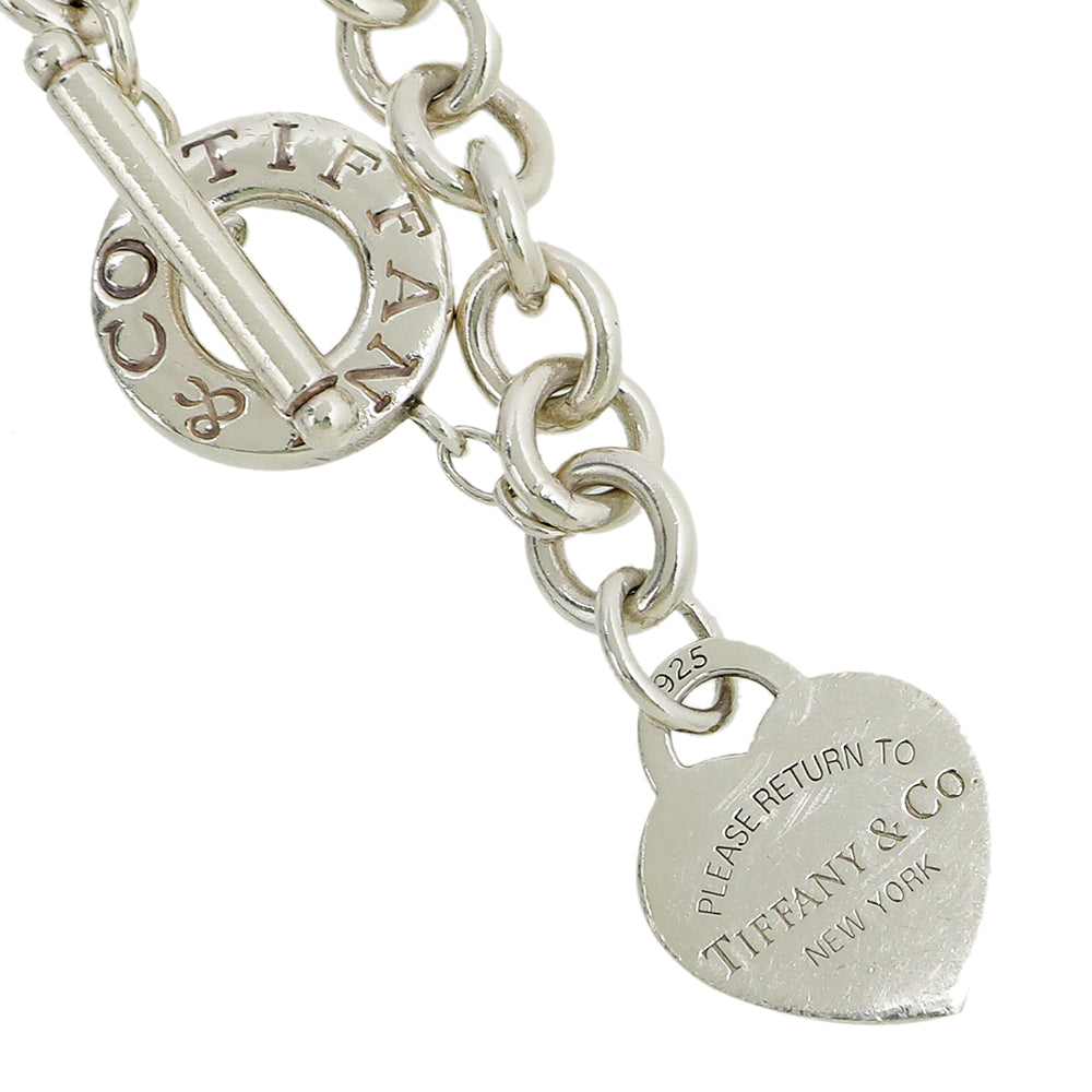 Tiffany & Co Silver Heart Tag Toggle Bracelet