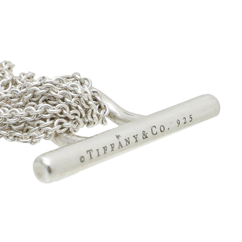 Tiffany & Co Silver Multi-Strand Mesh Heart Bracelet-Tiffany & Co-THE CLOSET