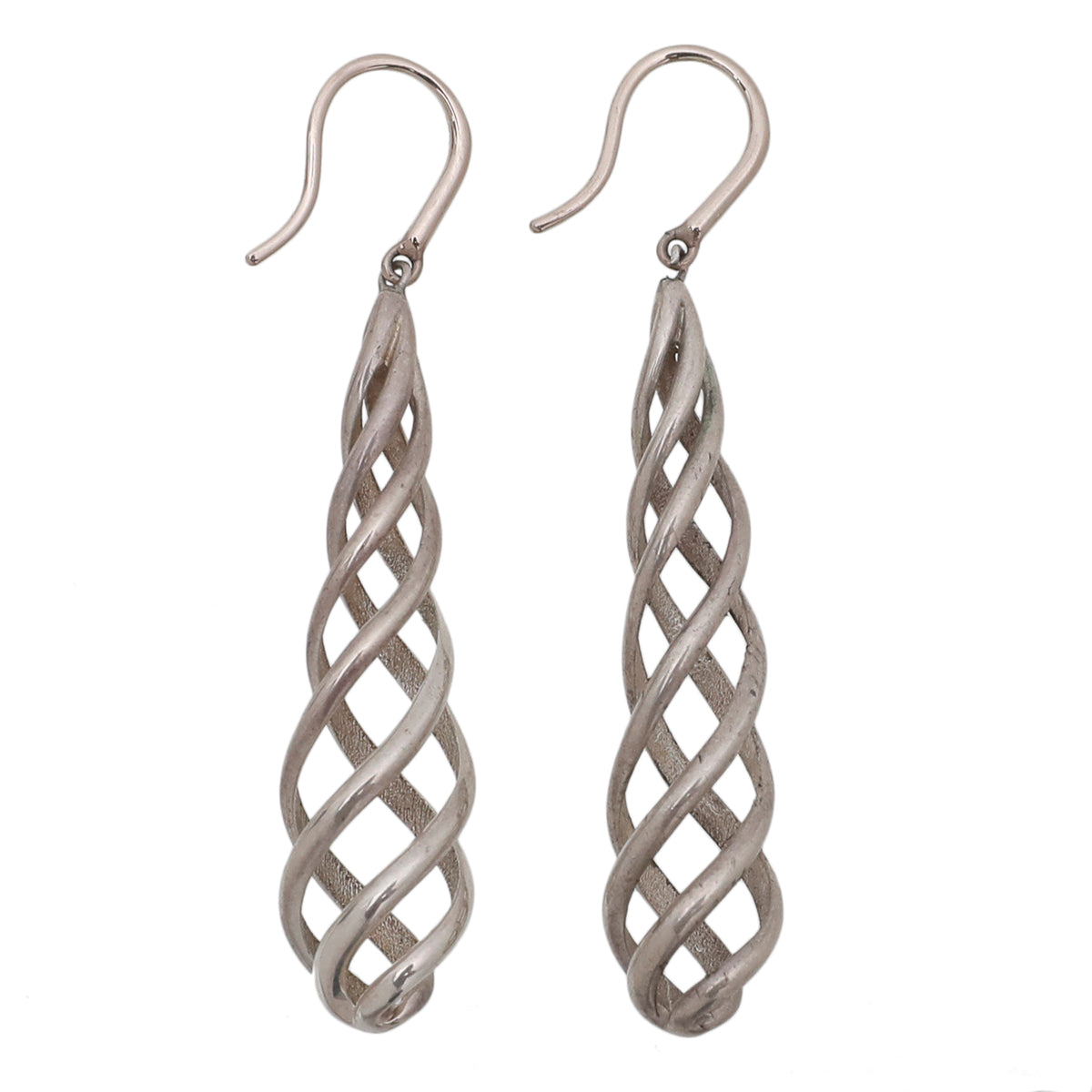 Tiffany & Co Silver Paloma Picasso Venezia Luce Drop Earrings-Tiffany & Co-THE CLOSET