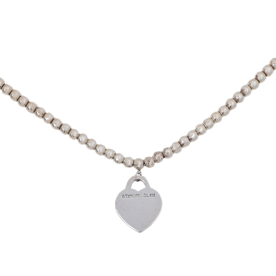 Tiffany & Co Silver Return To Tiffany Bead Necklace
