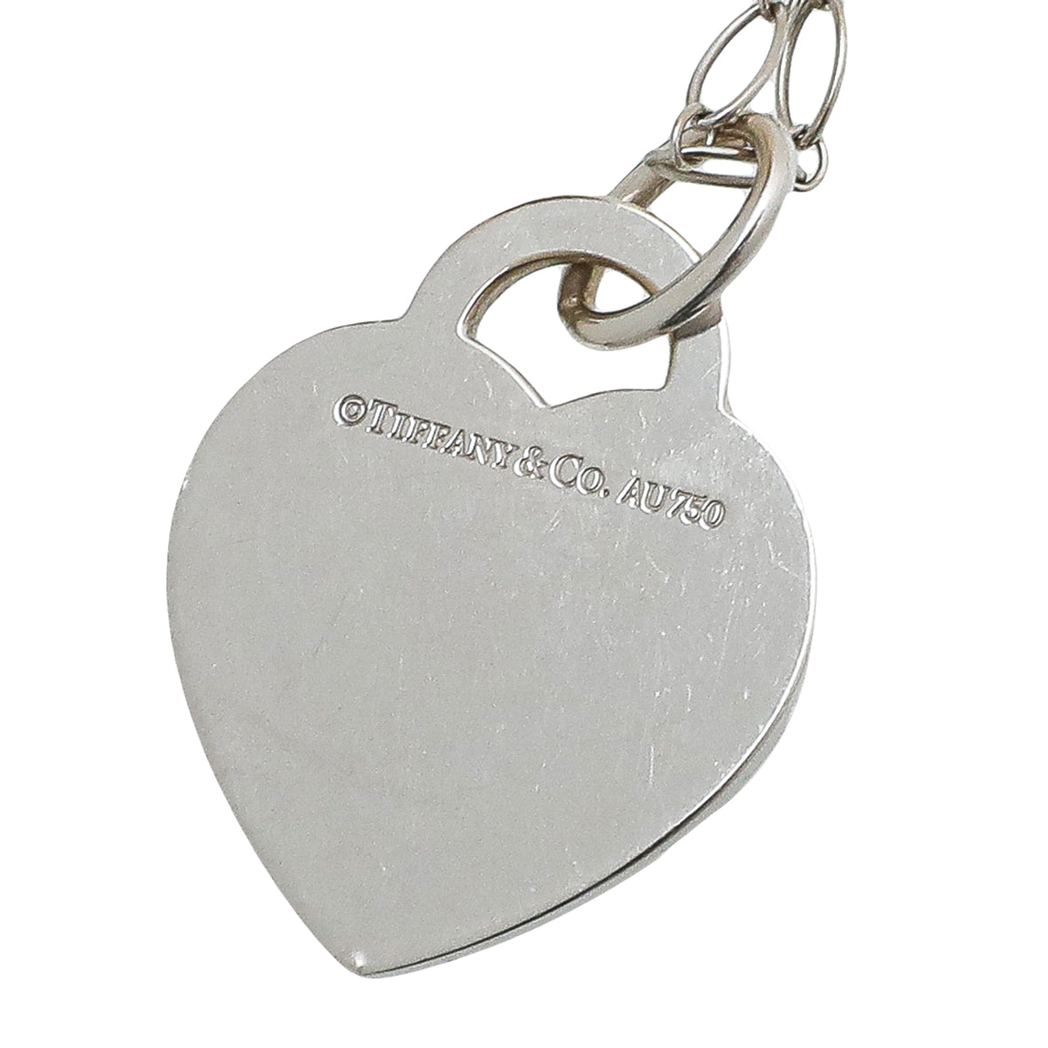 Tiffany & Co 18K White Gold Diamond Return To Tiffany Heart Tag Necklace-Tiffany & Co-THE CLOSET