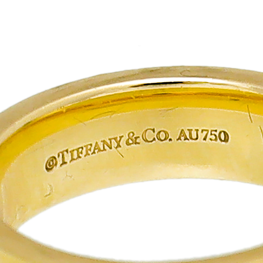 Tiffany 18K Yellow Gold T-Wide Ring 7-Tiffany & Co-THE CLOSET