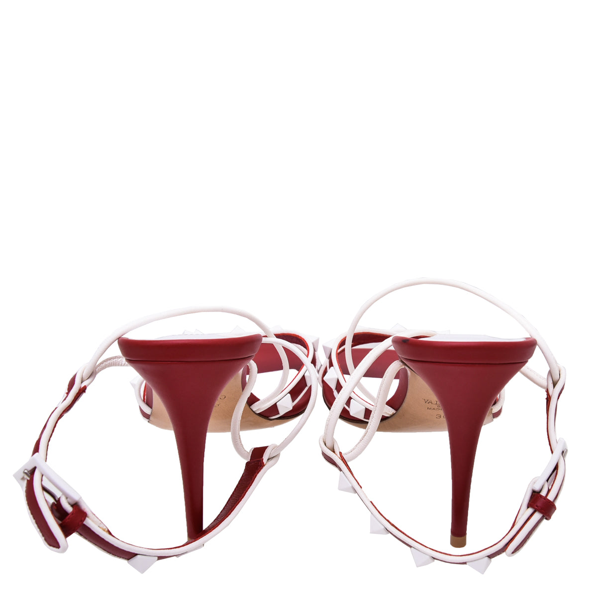 Valentino Bicolor Free Rockstud Crisscross Sandal 36.5-Valentino-THE CLOSET