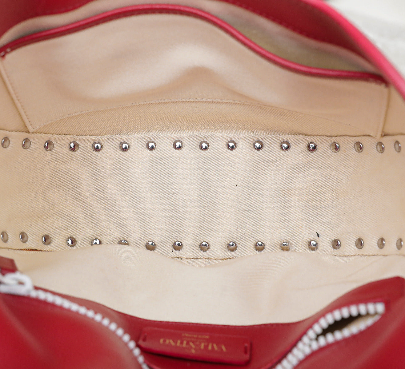 Valentino Bicolor Free Rockstud Halfmoon Saddle Bag-Valentino-THE CLOSET