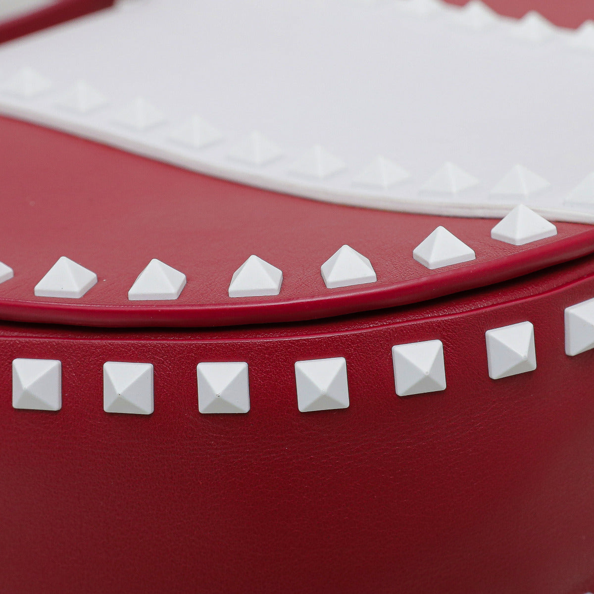 Valentino Bicolor Free Rockstud Halfmoon Saddle Bag-Valentino-THE CLOSET