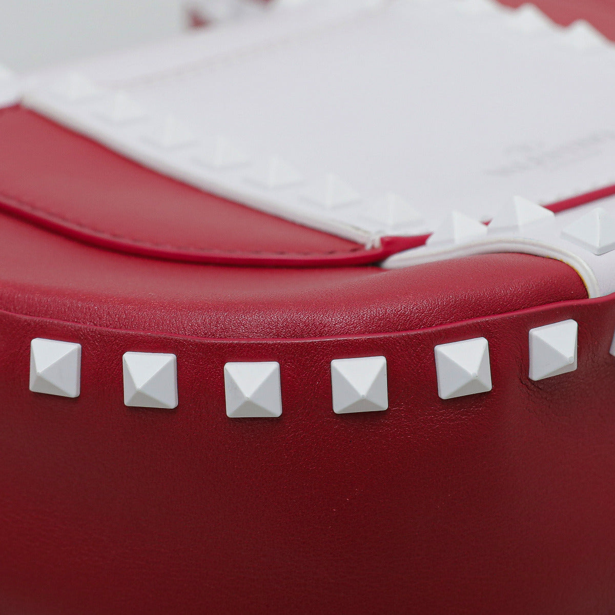 Valentino Bicolor Free Rockstud Halfmoon Saddle Bag-Valentino-THE CLOSET