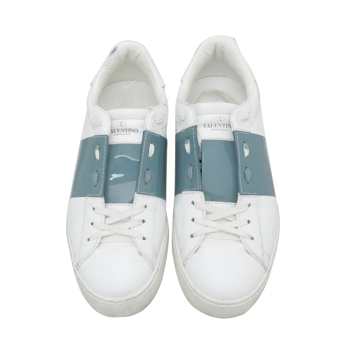Valentino Bicolor Open Stripe Sneaker 40-Valentino-THE CLOSET