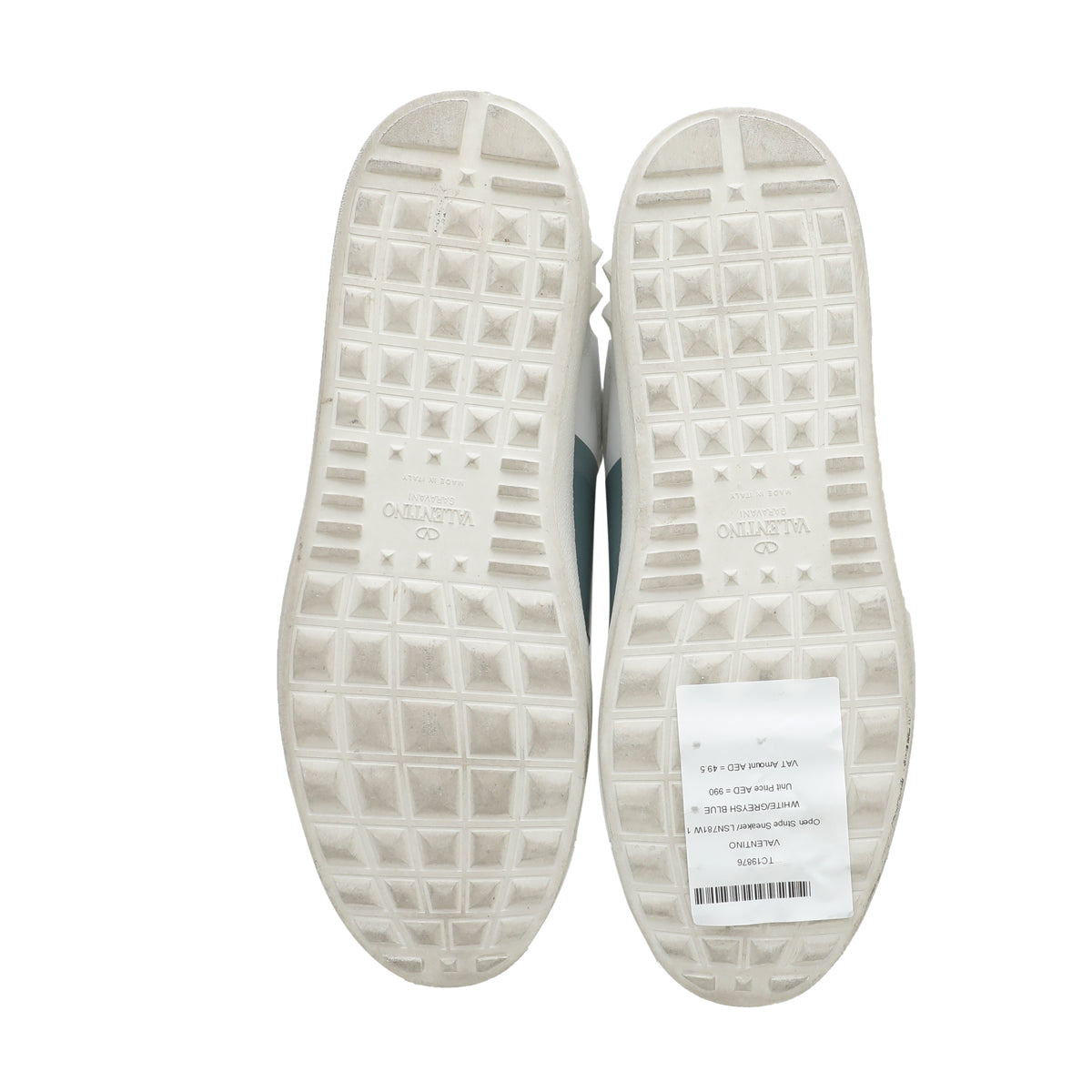 Valentino Bicolor Open Stripe Sneaker 40-Valentino-THE CLOSET