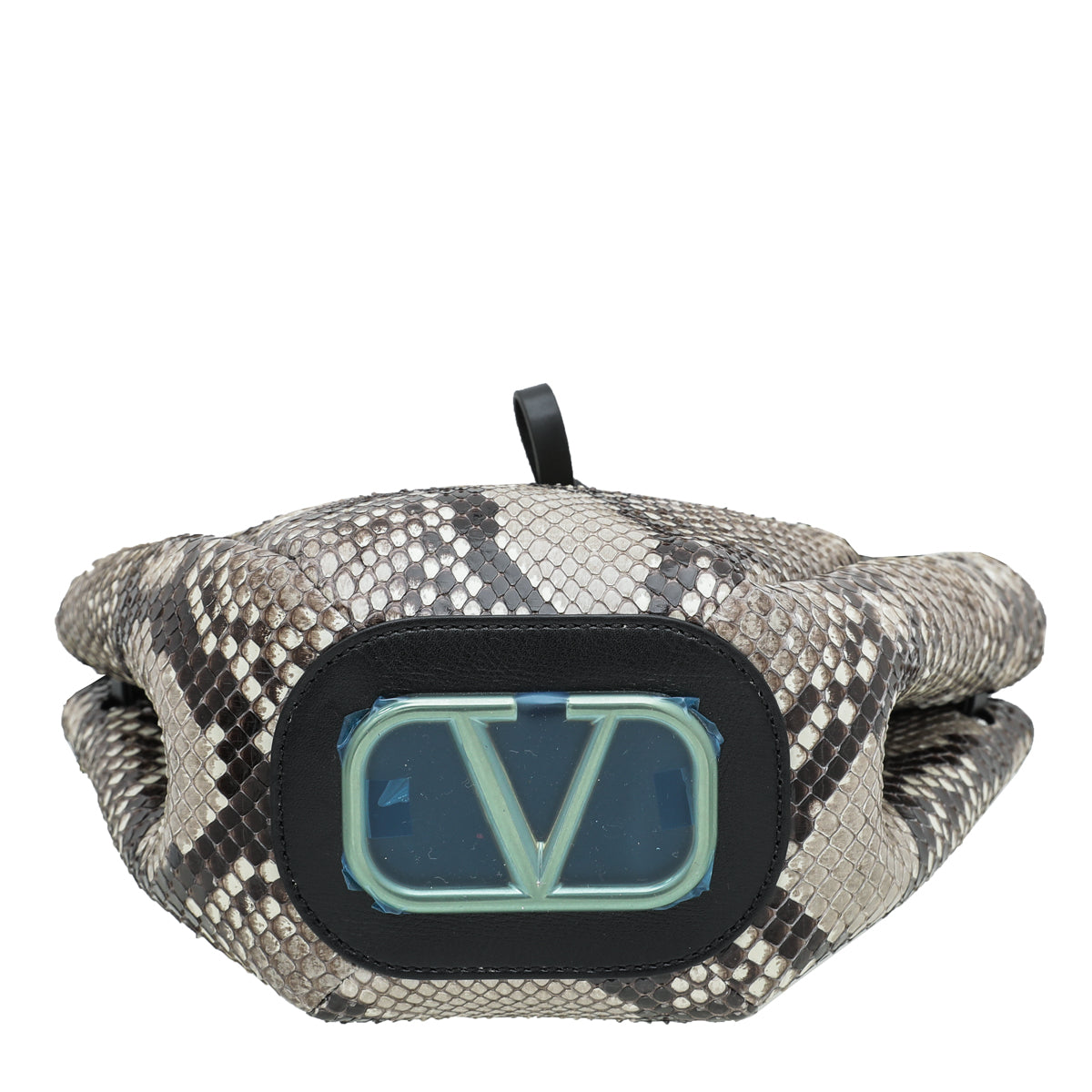 Valentino Bicolor Python Go Logo Bucket Bag-Valentino-THE CLOSET