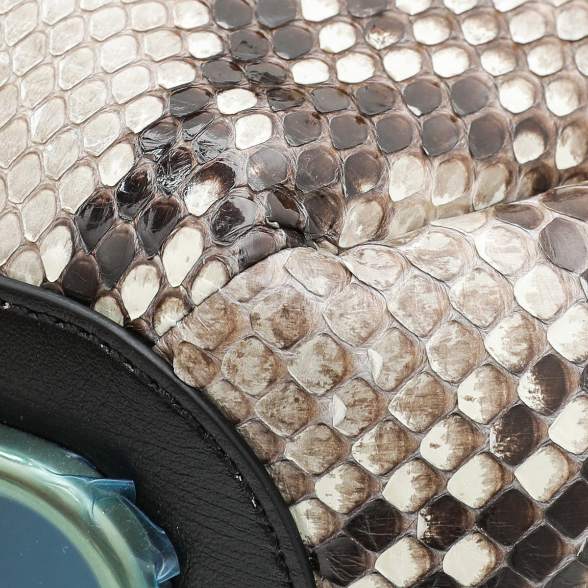 Valentino Bicolor Python Go Logo Bucket Bag-Valentino-THE CLOSET