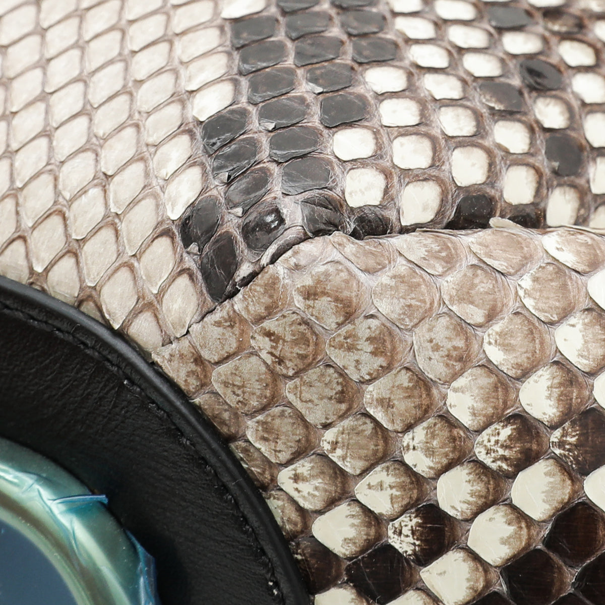 Valentino Bicolor Python Go Logo Bucket Bag-Valentino-THE CLOSET