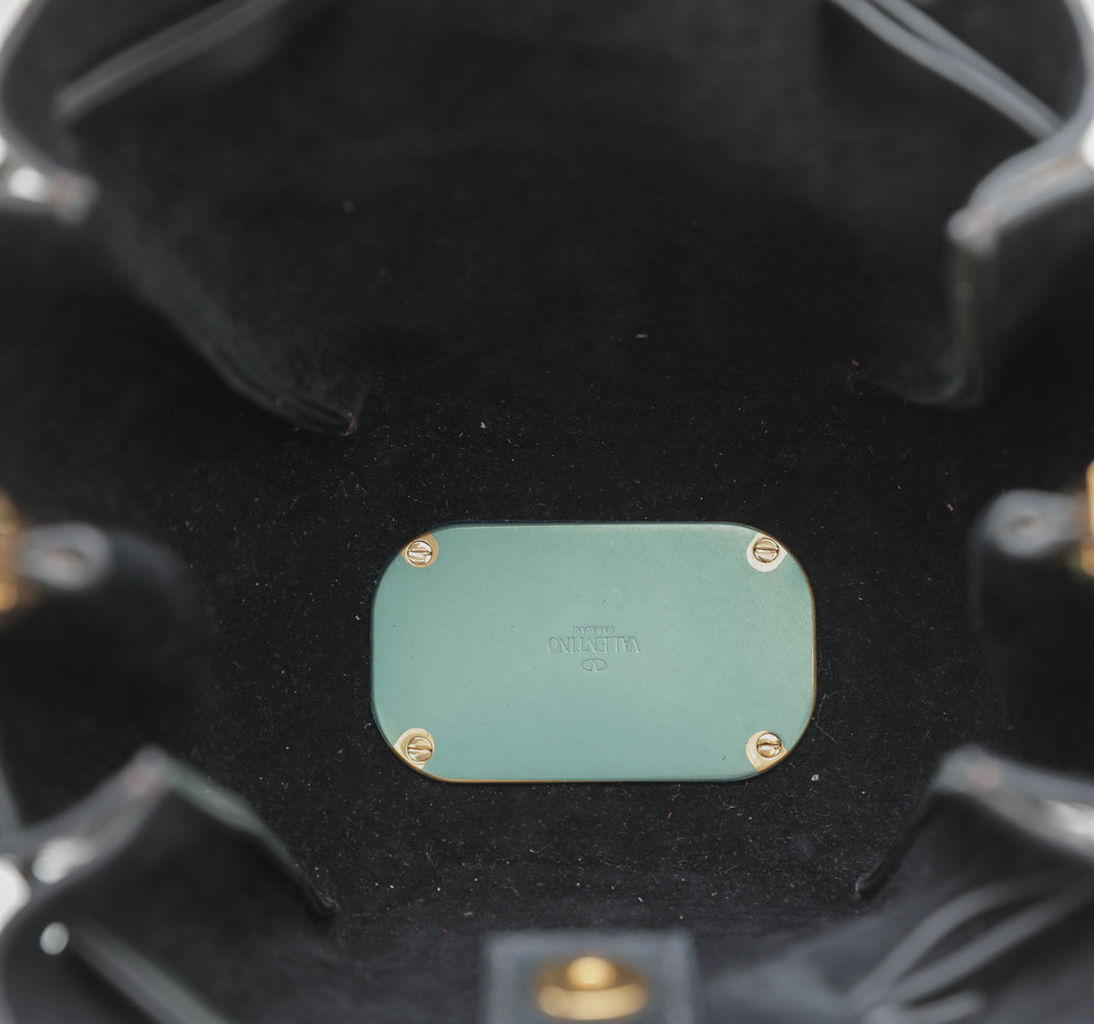 Valentino Bicolor Python Go Logo Bucket Bag-Valentino-THE CLOSET