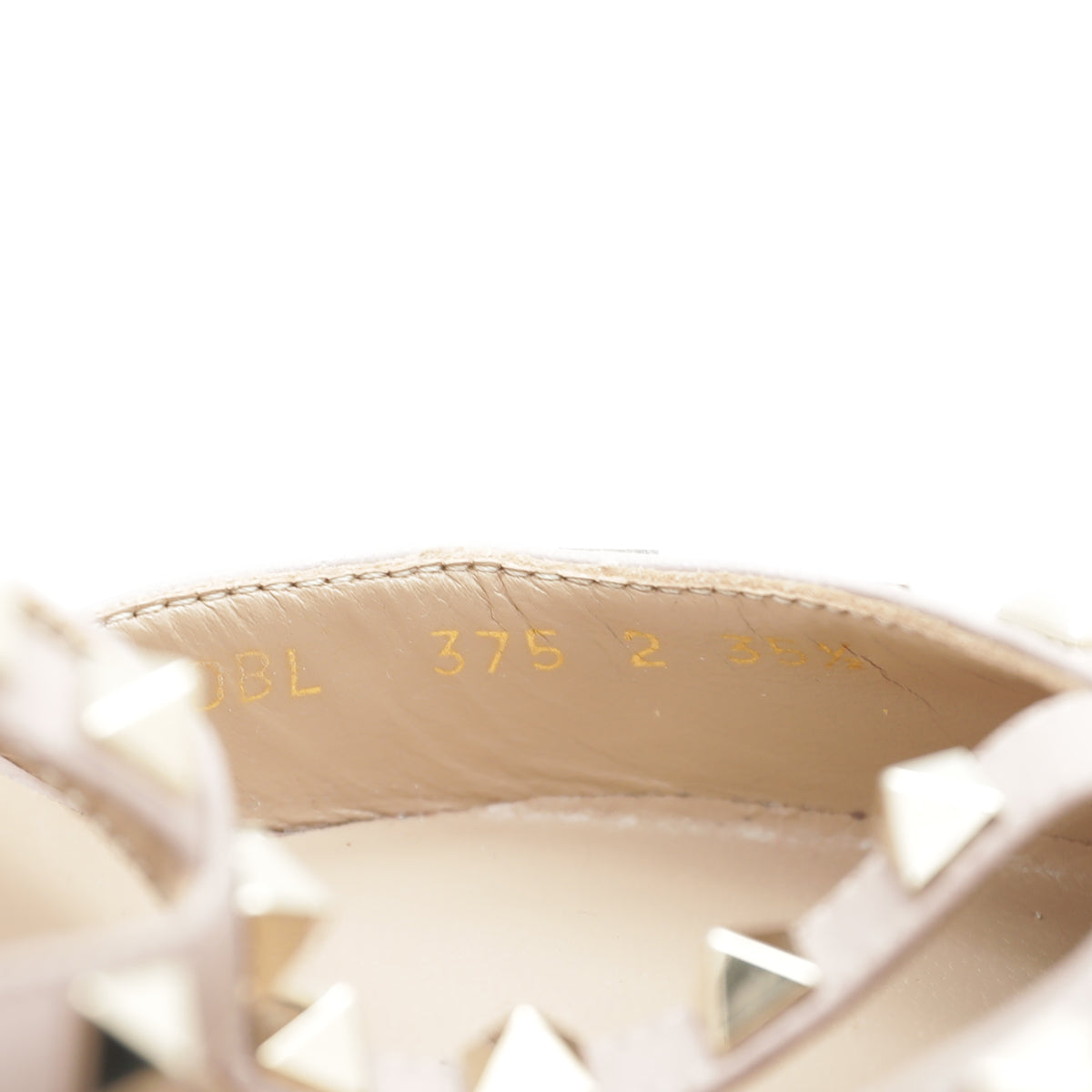 Valentino Light Yellow Rockstud Caged Ankle Strap Heels 35.5
