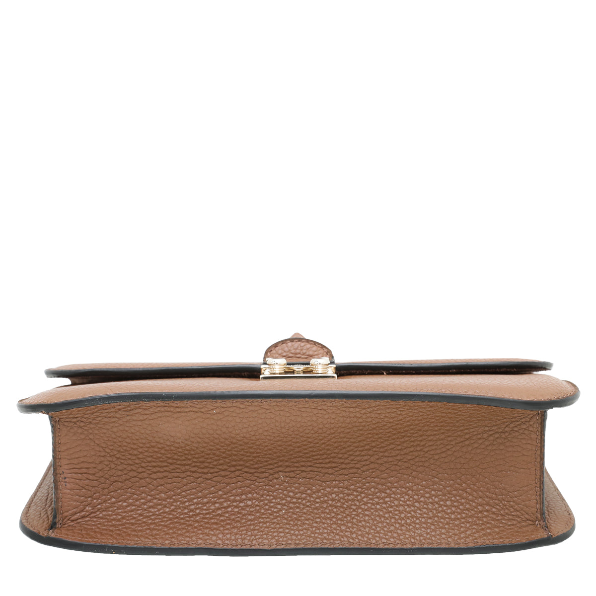 Valentino Brown Rockstud Glam Lock Bag-Valentino-THE CLOSET