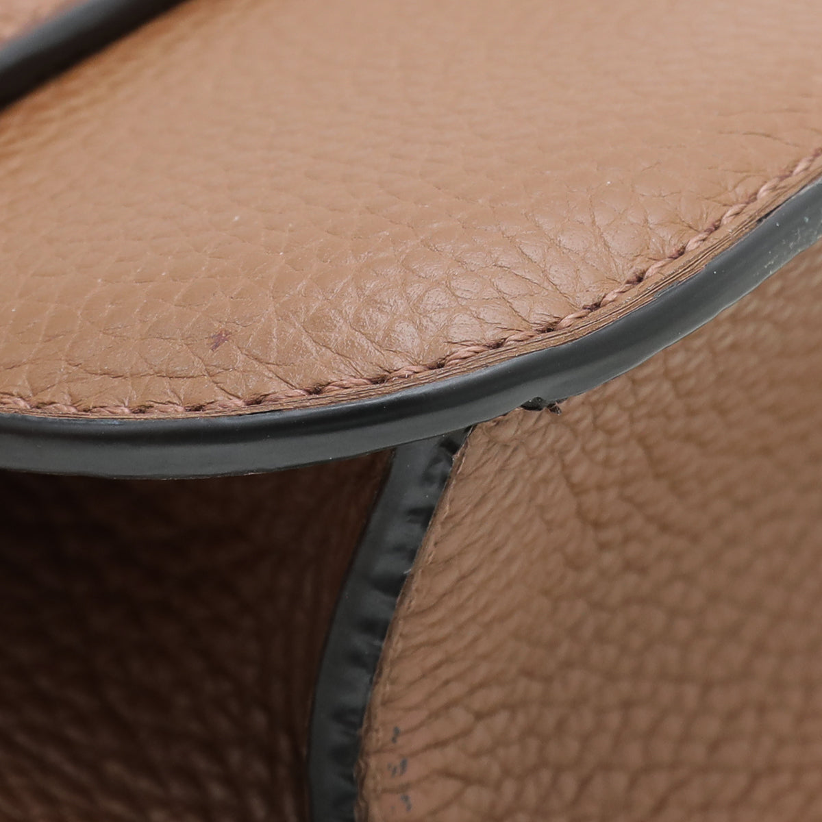 Valentino Brown Rockstud Glam Lock Bag-Valentino-THE CLOSET