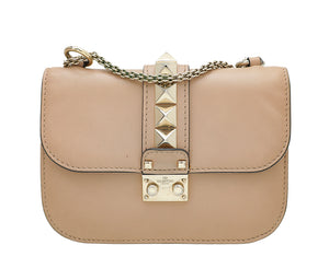 Valentino Nude Rockstud Glam Lock Bag
