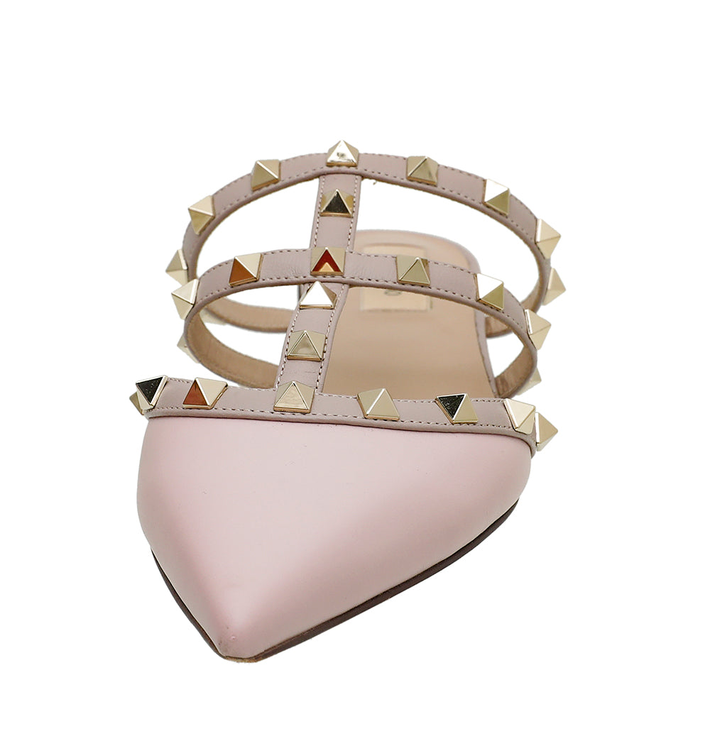 Valentino Water Rose Rockstud Mule 37-Valentino-THE CLOSET