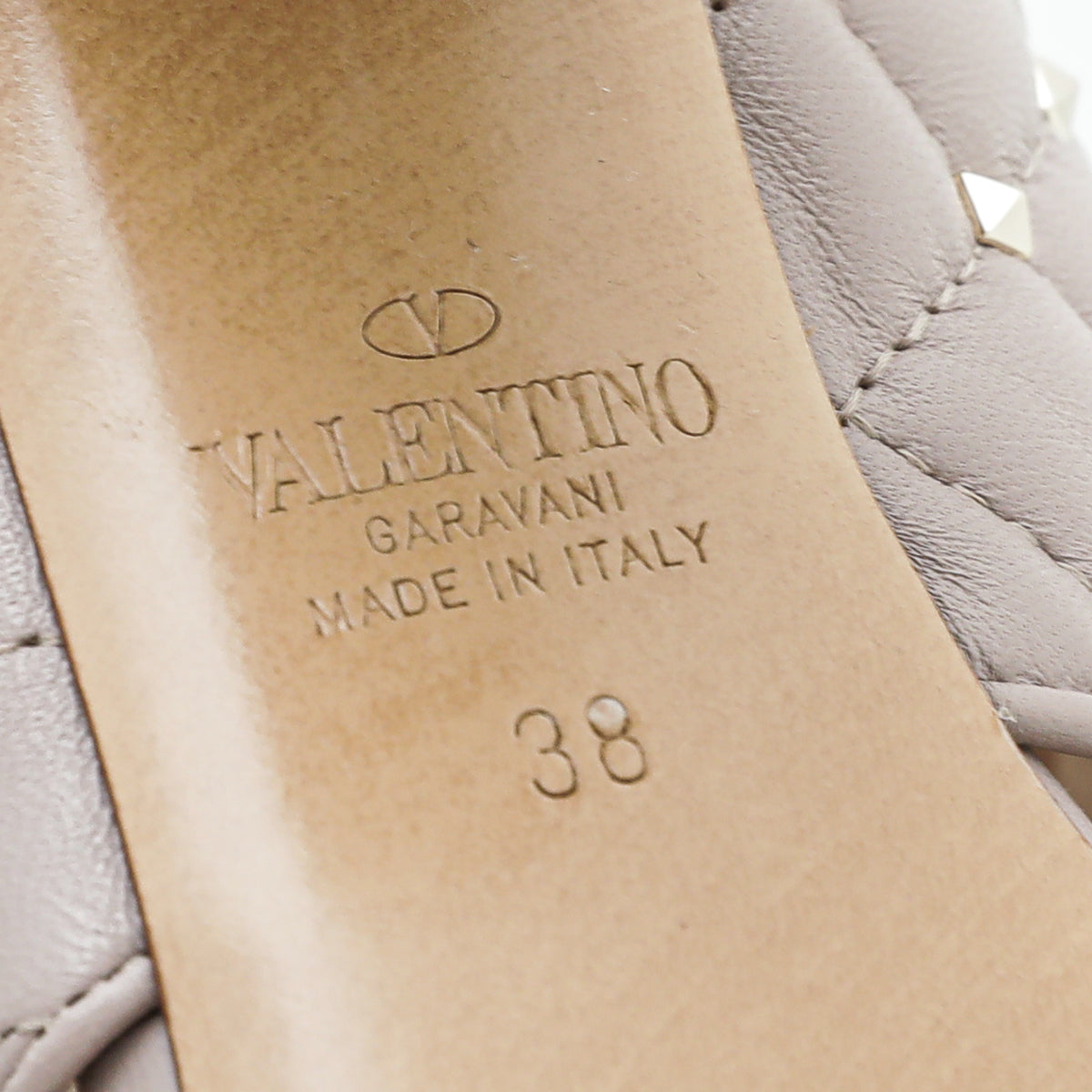 Valentino Poudre Rockstud Spike Crisscross Mules 38-Valentino-THE CLOSET