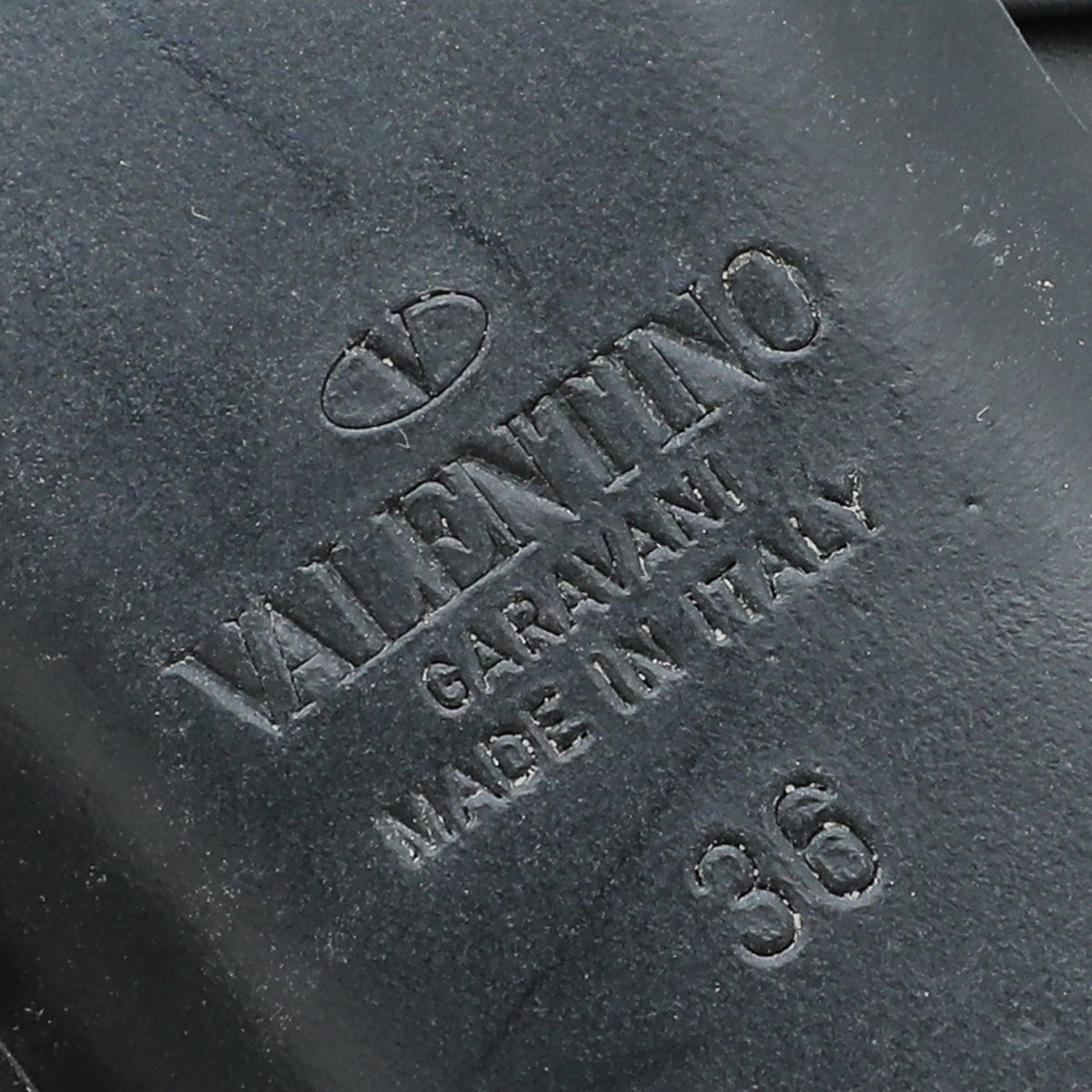 Valentino Black Roman Stud Ankle Strap Flat Mules 36-Valentino-THE CLOSET