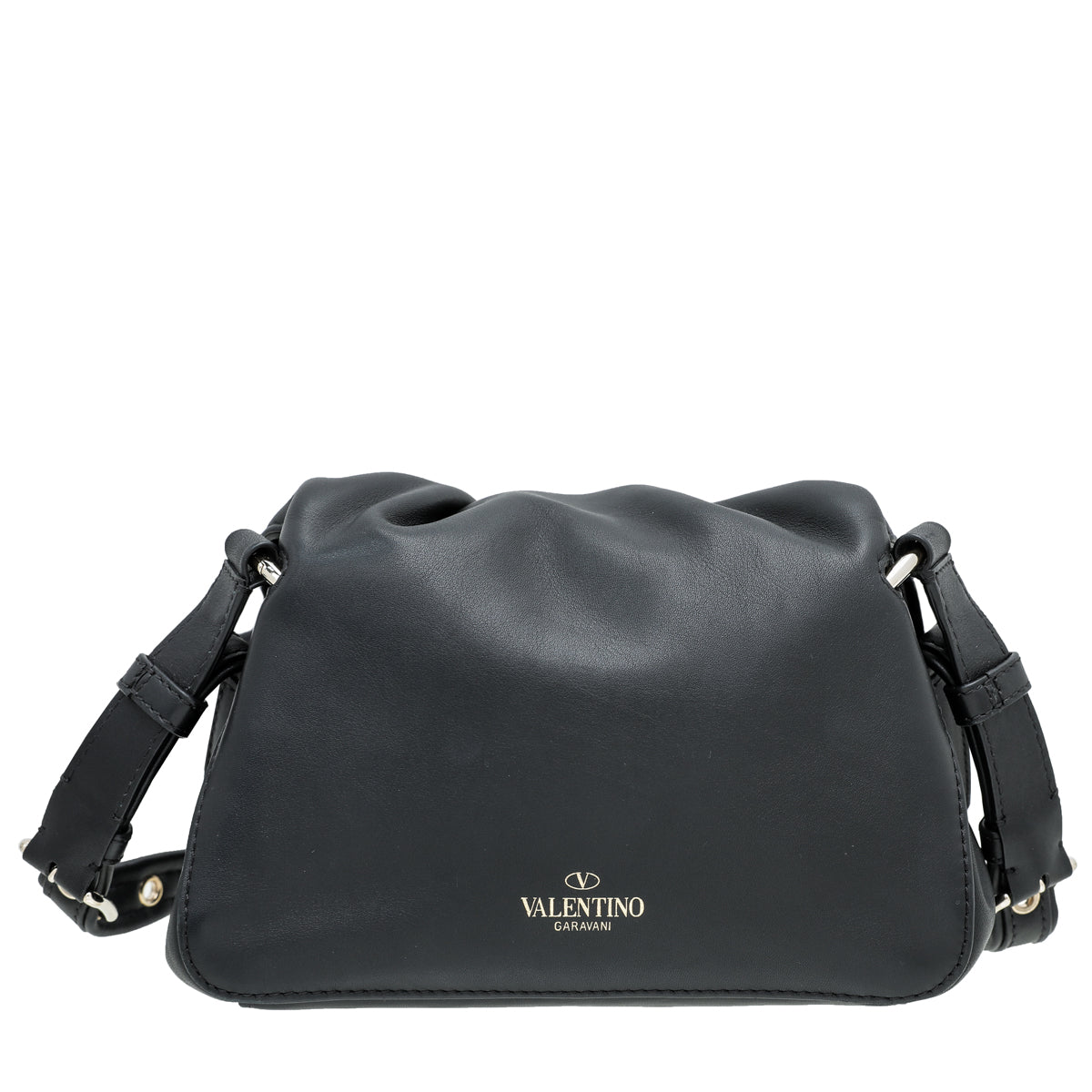 Valentino Black Bloomy Crossbody Bag