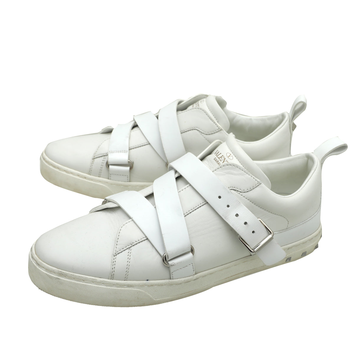Valentino White V Punk Sneaker 41-Valentino-THE CLOSET