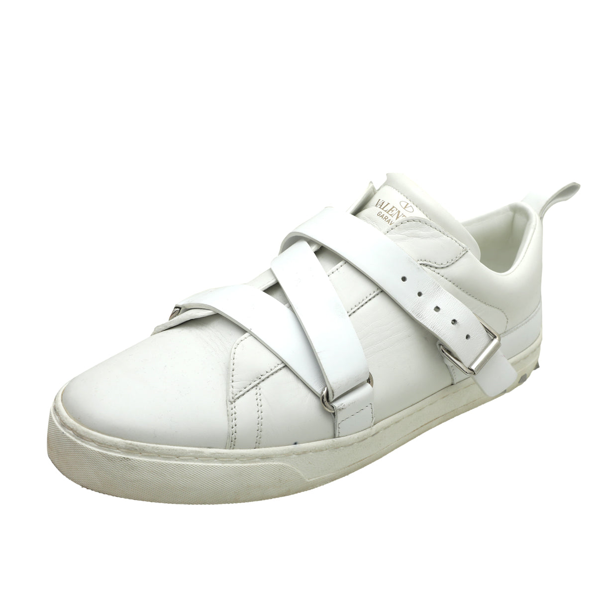 Valentino White V Punk Sneaker 41-Valentino-THE CLOSET