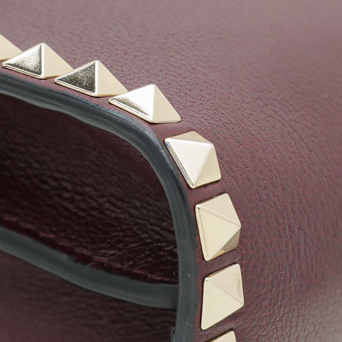 Valentino Burgundy Vitello Rockstud No Limit Flap Bag-Valentino-THE CLOSET