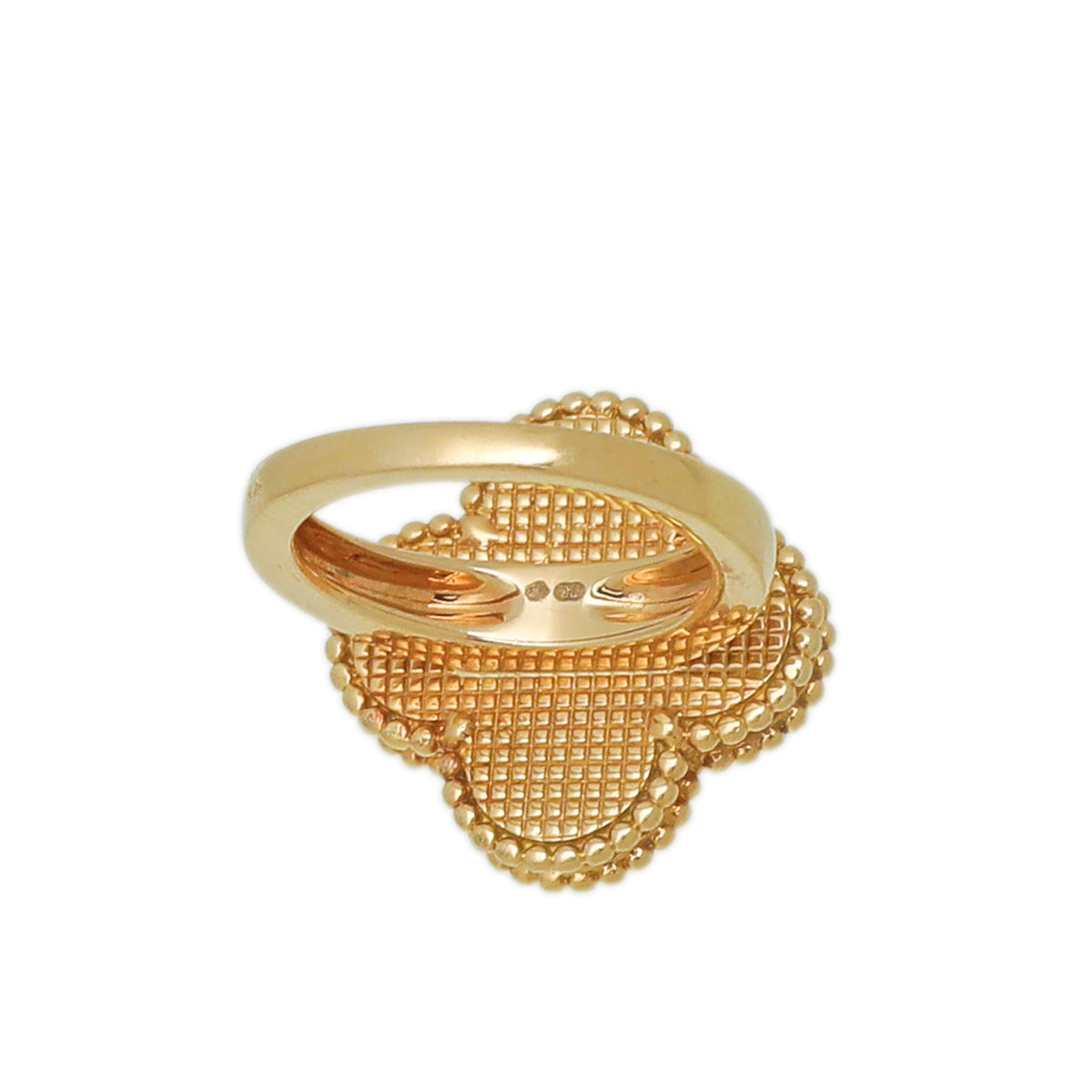 Van Cleef & Arpels 18K Yellow Gold Malachite Magic Alhambra Ring 50-Van Cleef & Arpels-THE CLOSET