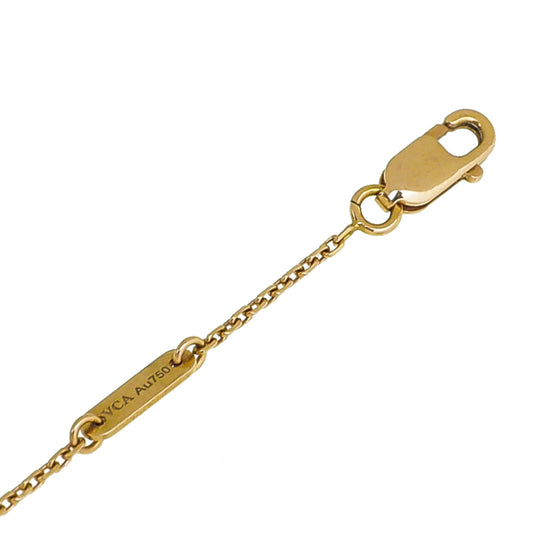 Van Cleef & Arpels 18K Rose Gold Carnelian Sweet Alhambra Pendant Necklace