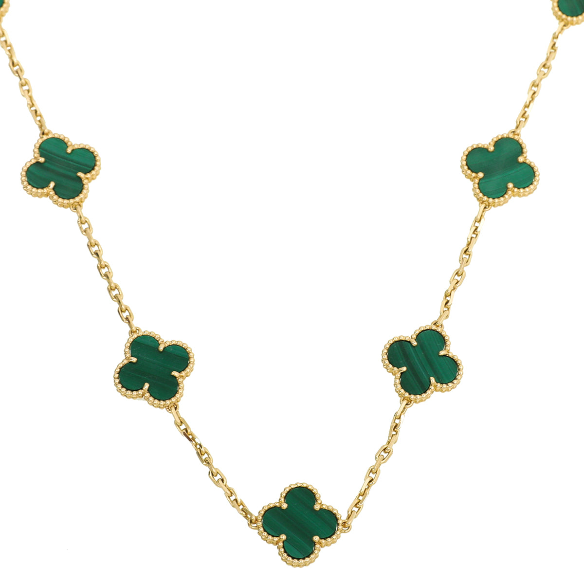 Van Cleef & Arpels 18K Yellow Gold 20 Motifs Vintage Alhambra Necklace-Van Cleef & Arpels-THE CLOSET
