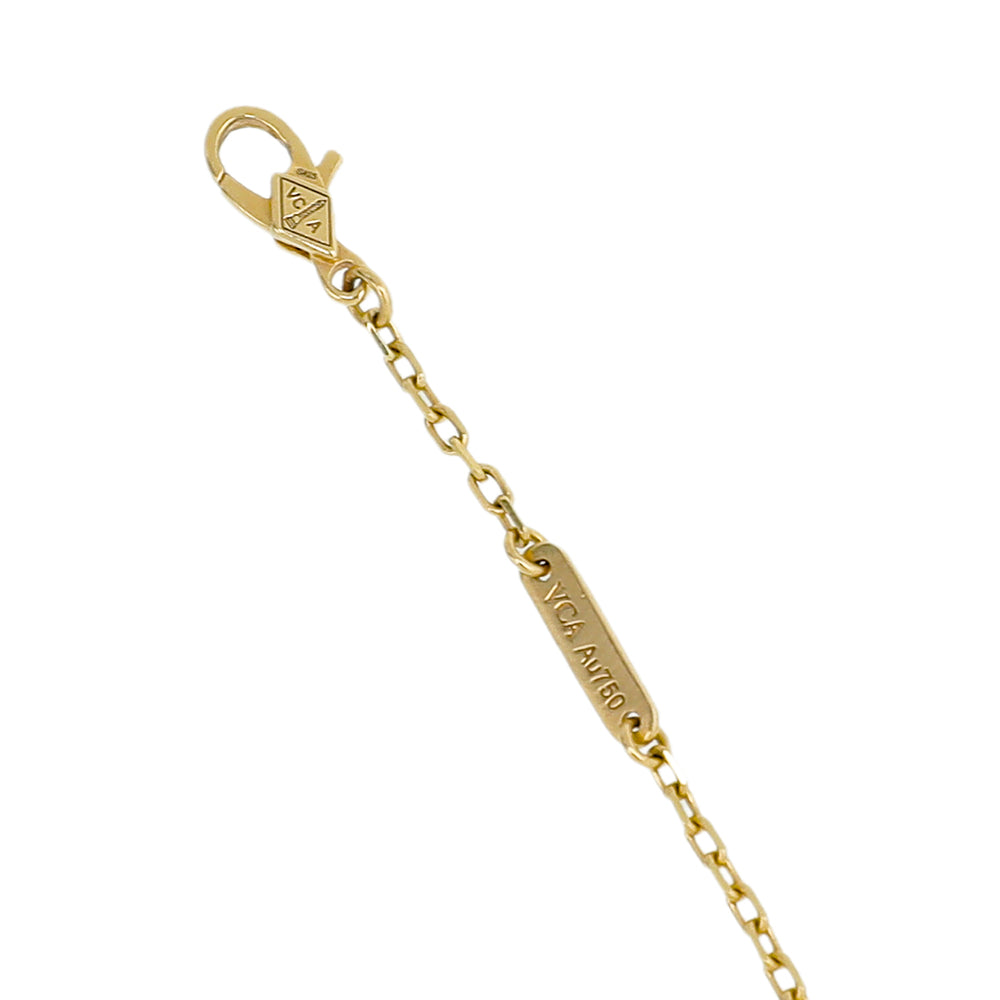 Van Cleef & Arpels 18K Yellow Gold Carnelian Magic Alhambra Necklace-Van Cleef & Arpels-THE CLOSET