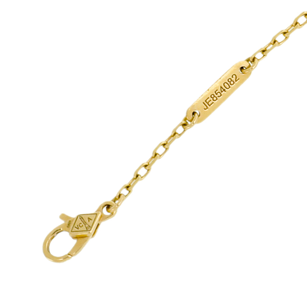 Van Cleef & Arpels 18K Yellow Gold Carnelian Magic Alhambra Necklace-Van Cleef & Arpels-THE CLOSET