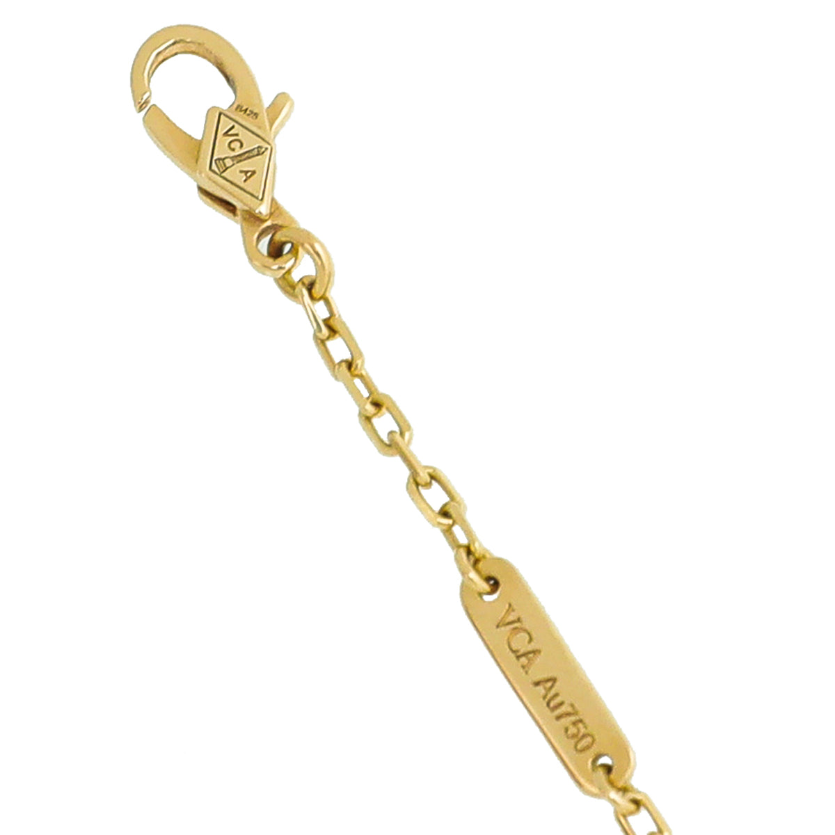 Van Cleef & Arpels 18K Yellow Gold Malachite Magic Alhambra Long Necklace