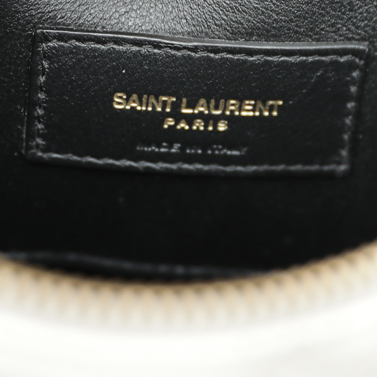 YSL Blanc Vintage 80s Vanity Grain De Poudre Bag-YSL-THE CLOSET