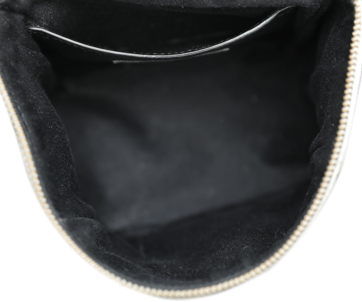 YSL Blanc Vintage 80s Vanity Grain De Poudre Bag-YSL-THE CLOSET