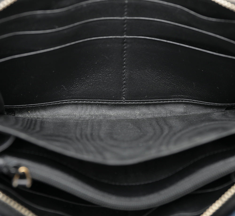 YSL Black Belle De Jour Zip Around Wallet-YSL-THE CLOSET