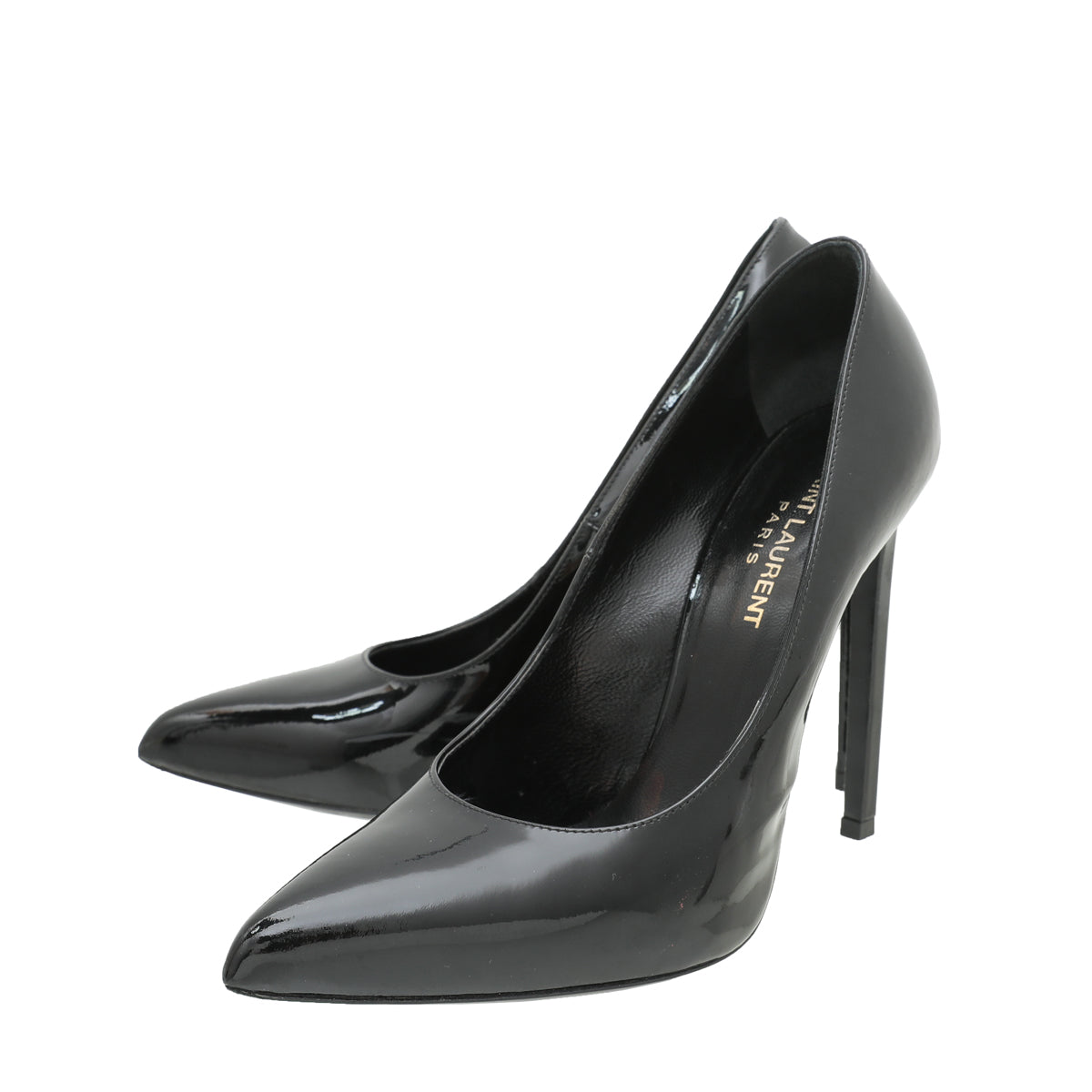 YSL Black Classic Paris Escarpin Pump 37-YSL-THE CLOSET