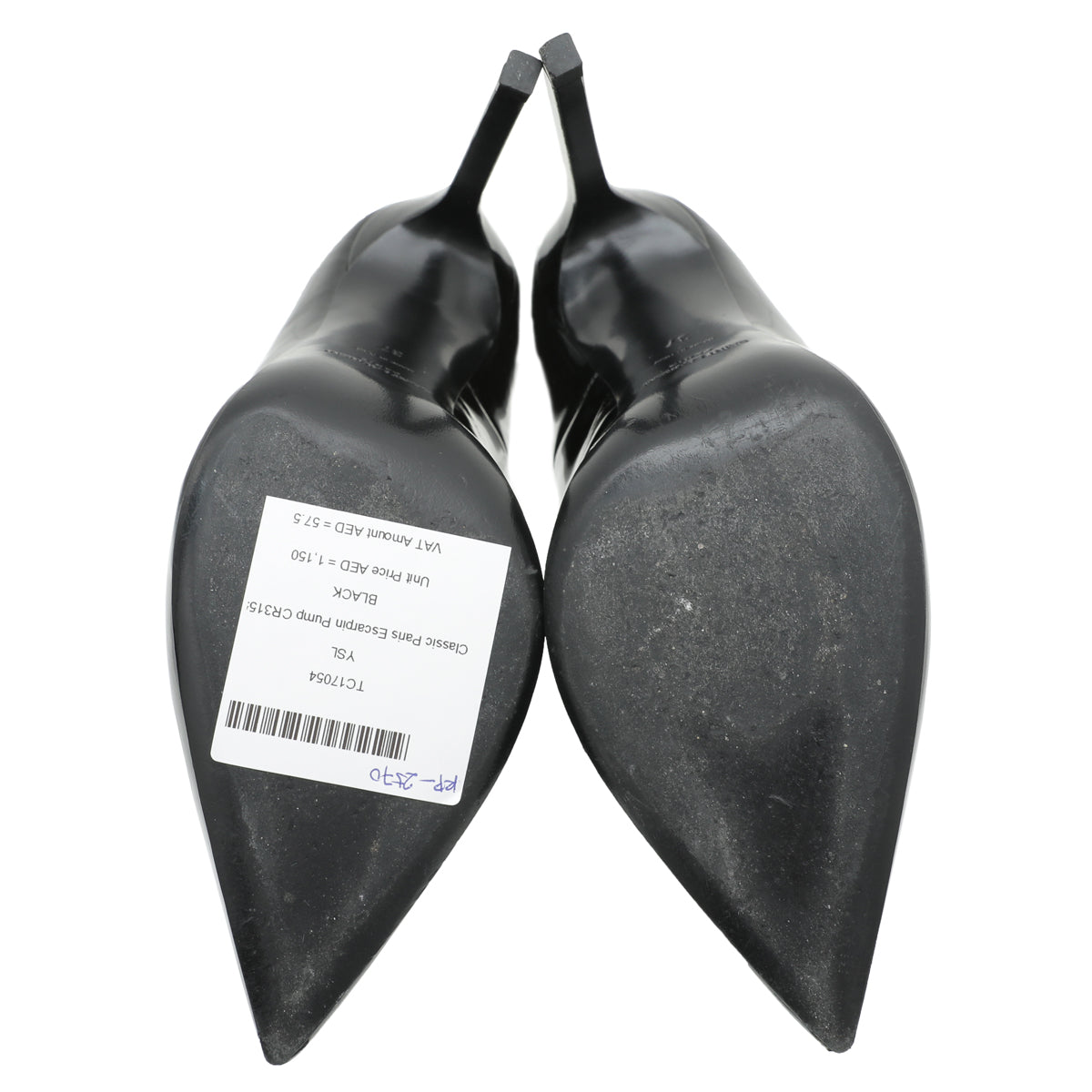 YSL Black Classic Paris Escarpin Pump 37-YSL-THE CLOSET