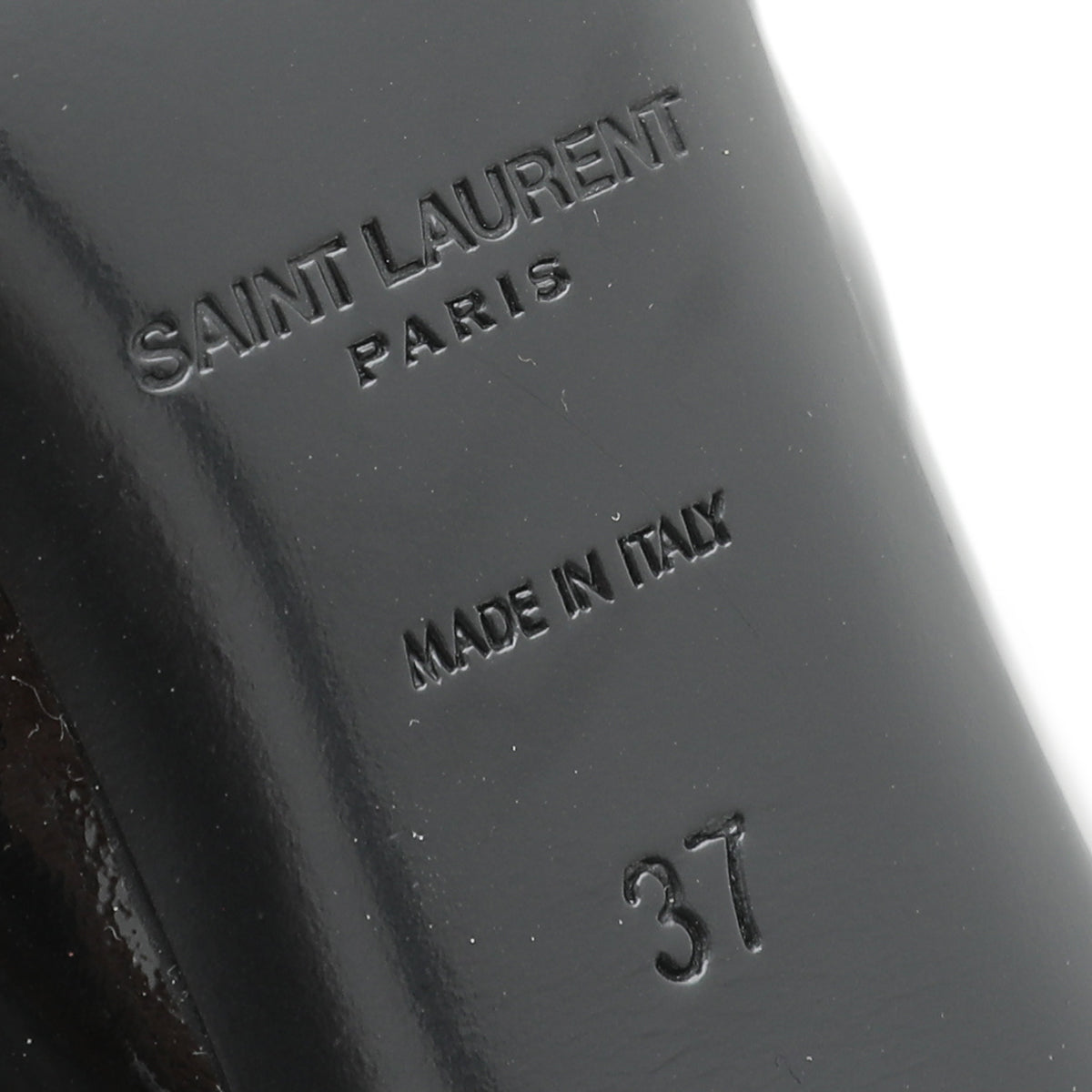 YSL Black Classic Paris Escarpin Pump 37-YSL-THE CLOSET