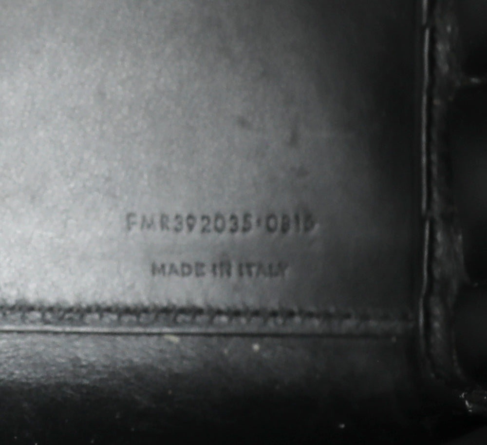 YSL Black Croc Embossed Sac De Jour Bag-YSL-THE CLOSET