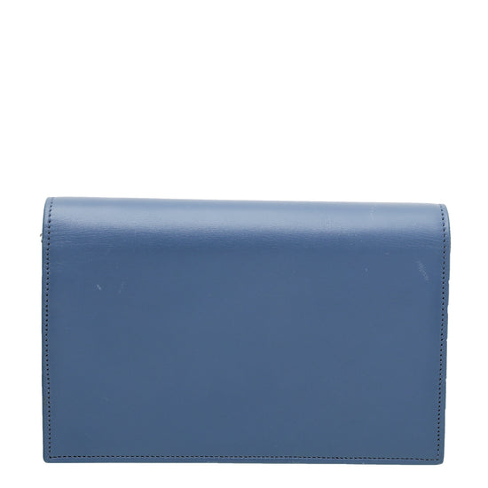 YSL Blue Kate Tassel Wallet On Chain