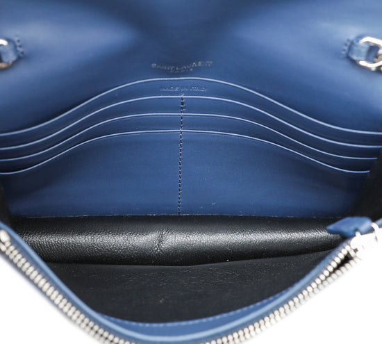 Louis Vuitton Tassel Pebbled Leather Bag Charm Blue