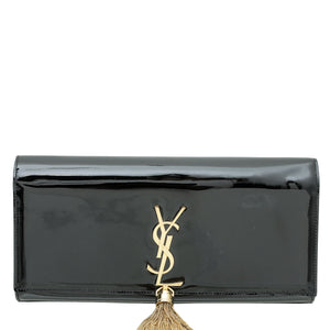 YSL Black Kate Tassel Clutch