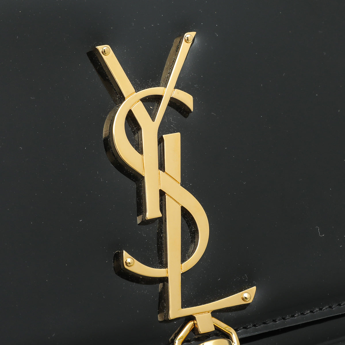 YSL Black Kate Tassel Clutch-YSL-THE CLOSET