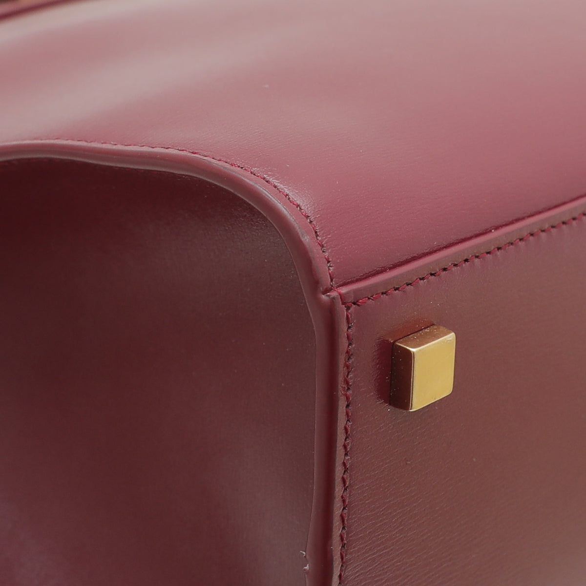 YSL Burgundy Manhattan Small Tote Bag-YSL-THE CLOSET