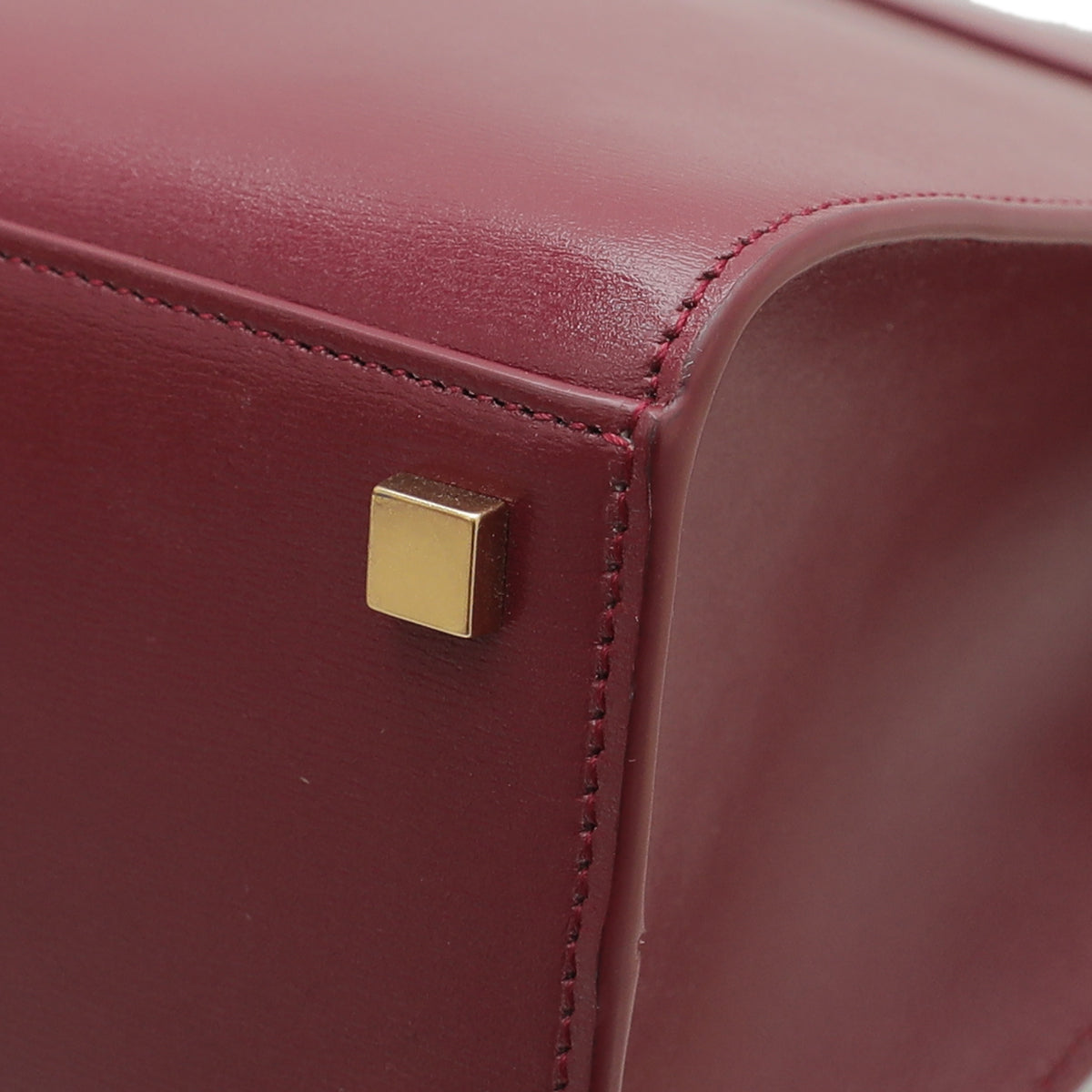 YSL Burgundy Manhattan Small Tote Bag-YSL-THE CLOSET