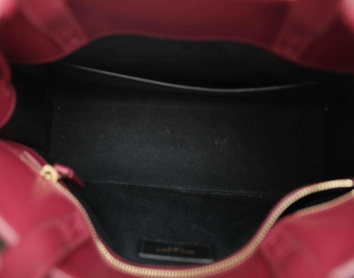YSL Burgundy Manhattan Small Tote Bag-YSL-THE CLOSET