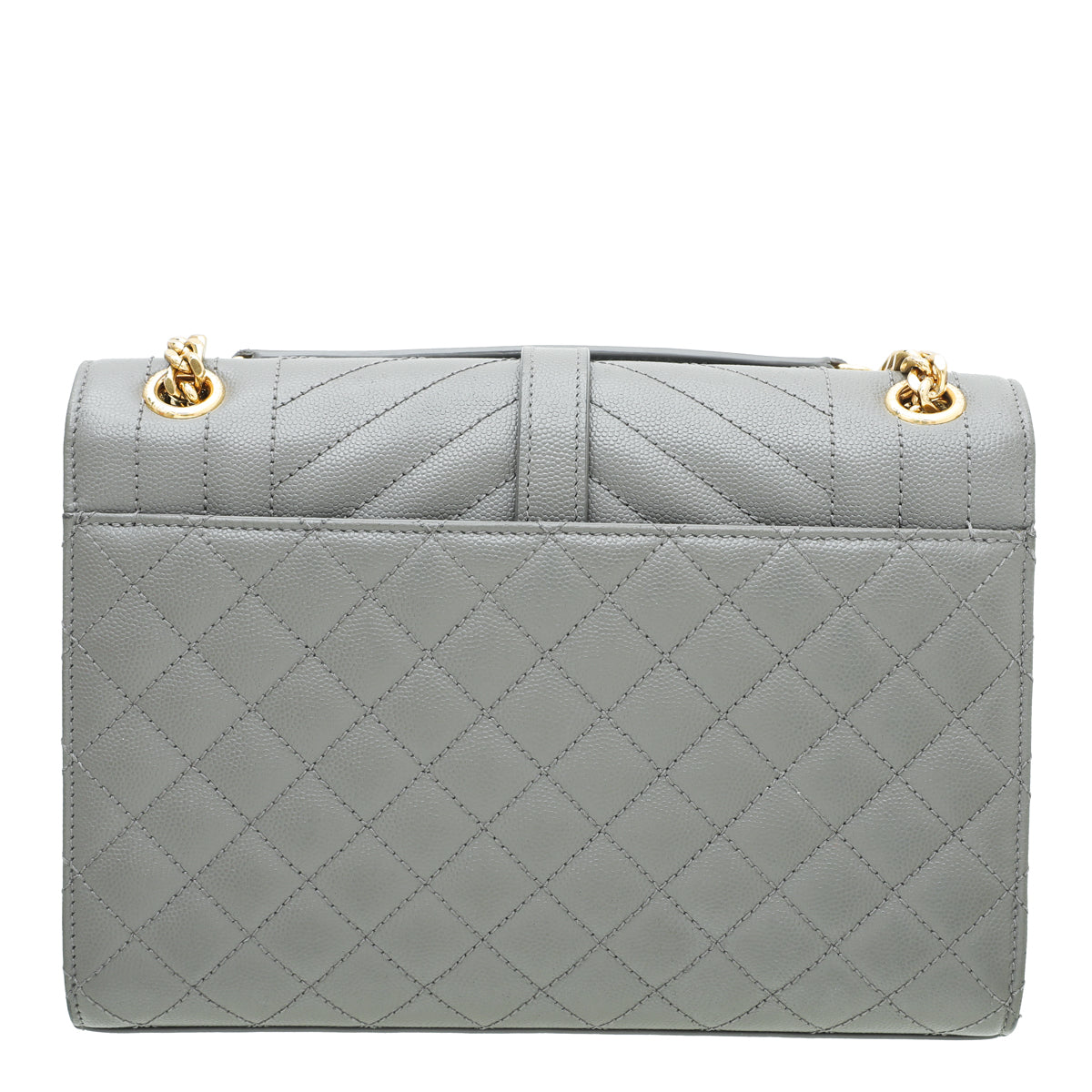 YSL Fog Monogram Mix Triquilt Medium Bag-YSL-THE CLOSET