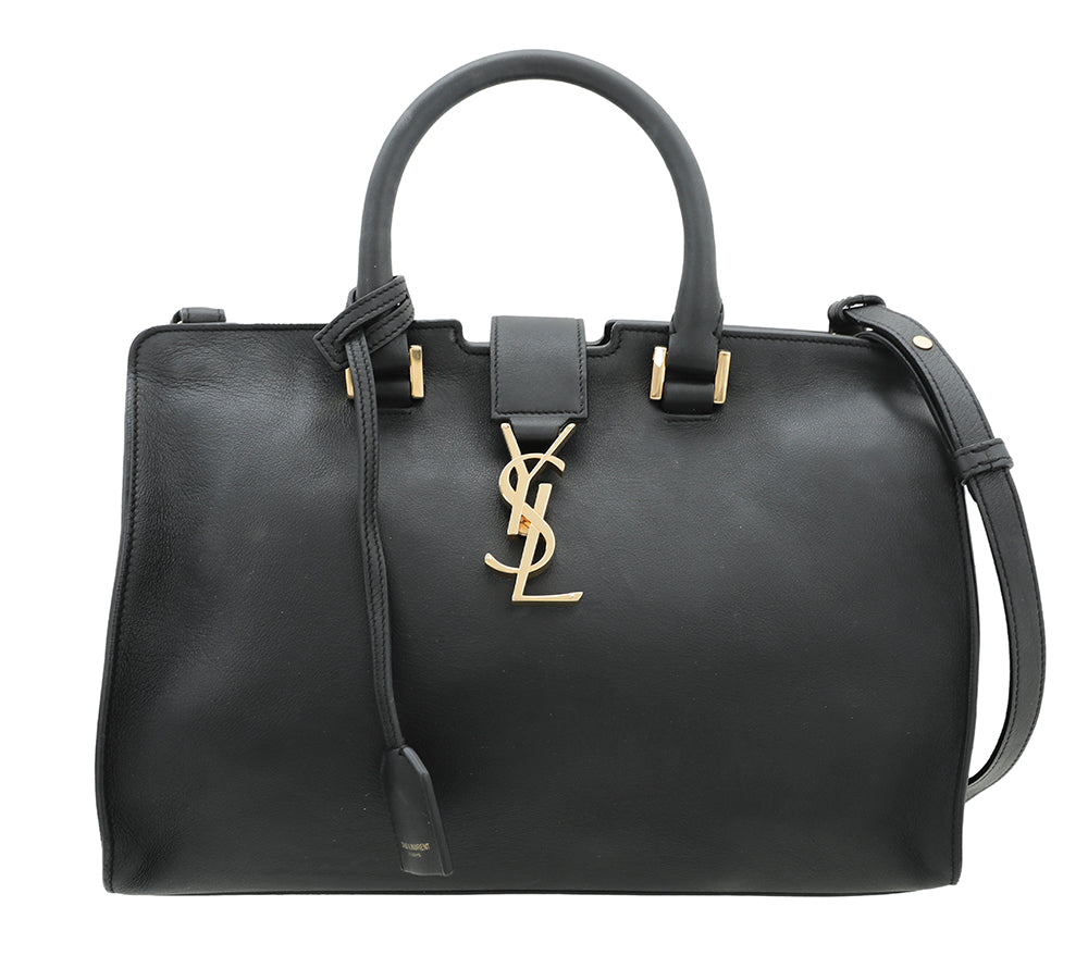 YSL Black Monogram Cabas Small Tote Bag-YSL-THE CLOSET