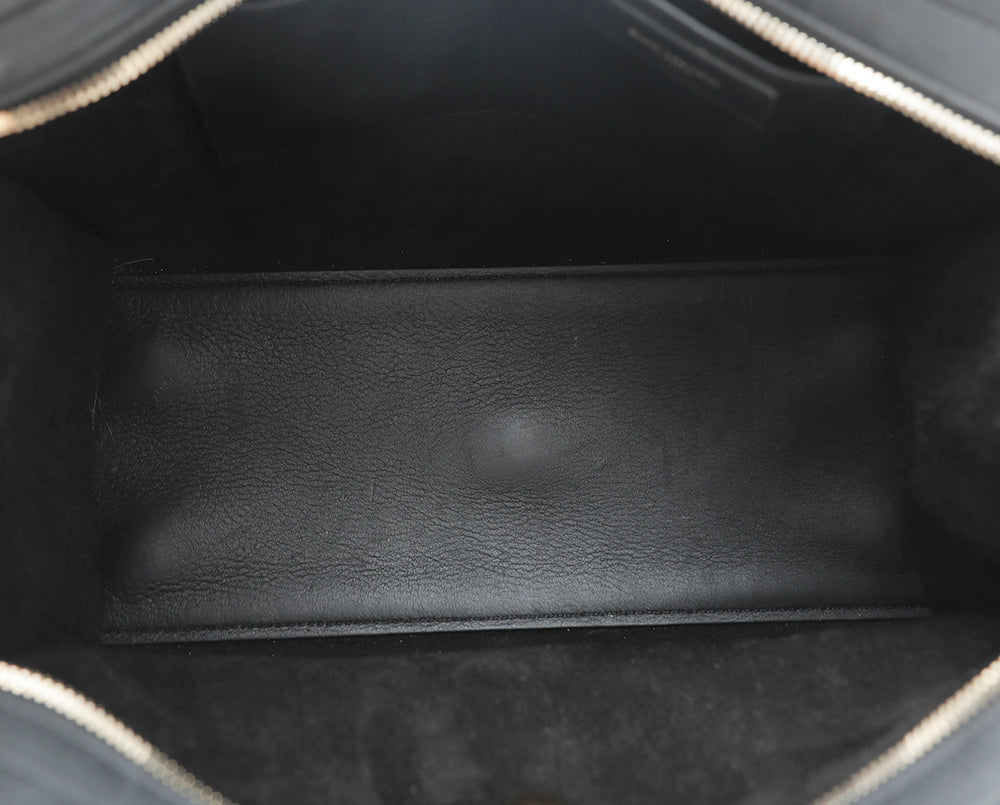 YSL Black Monogram Cabas Small Tote Bag-YSL-THE CLOSET